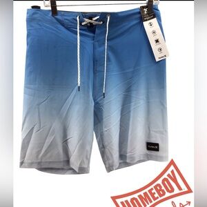 Hurley Men's Blue and Gray Board Shorts